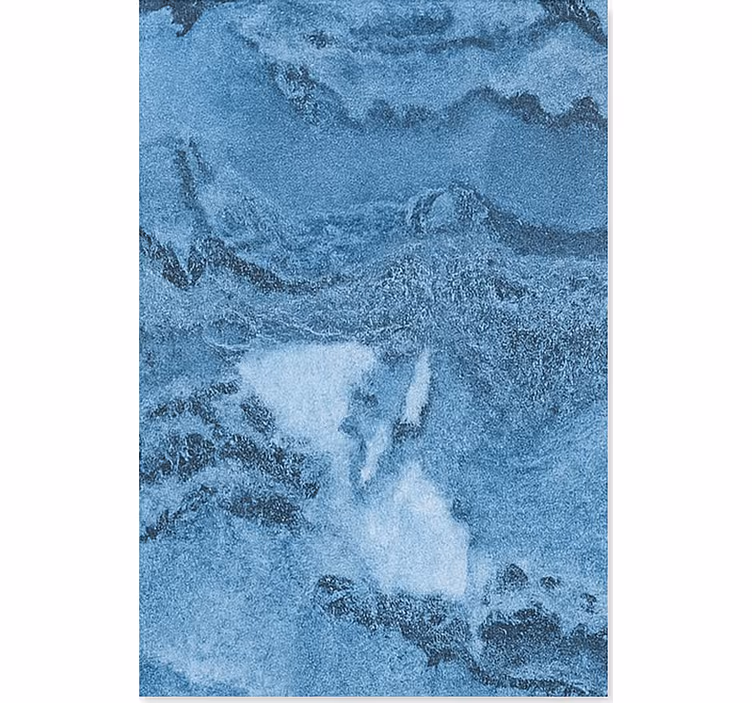 Marble wallpaper deep blue texture - TenStickers
