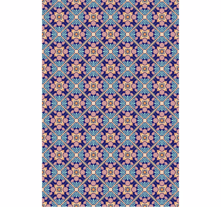 Tile effect wallpaper mediterranean style design - TenStickers