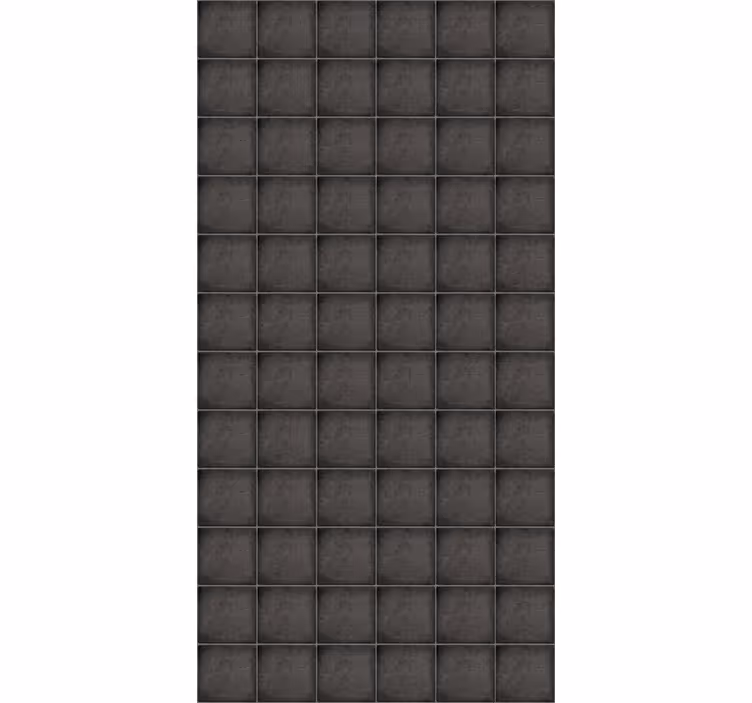 Tile effect wallpaper black square stone bricks - TenStickers