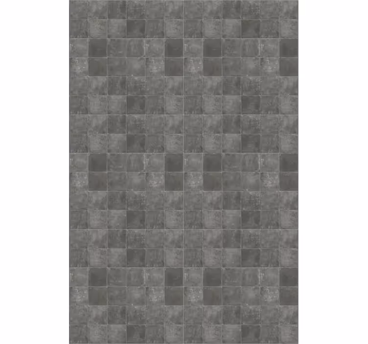 Tile effect wallpaper dark gray vintage squares - TenStickers