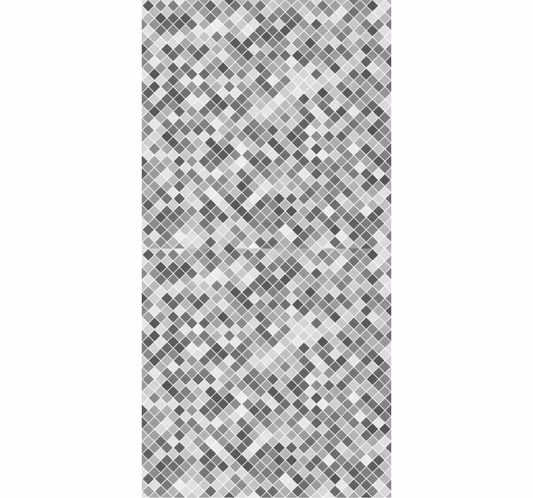 Tile effect wallpaper gray tones squared pattern - TenStickers