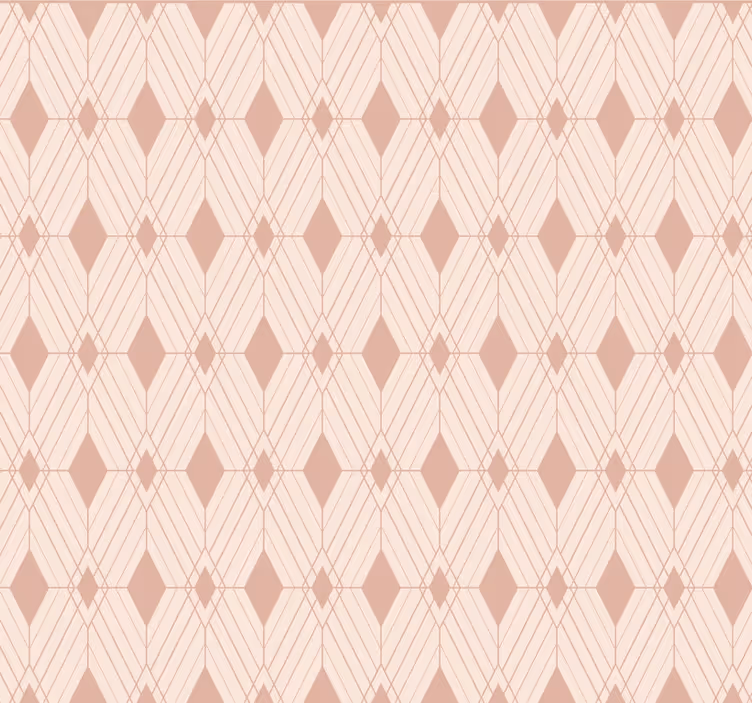 Tile effect wallpaper art deco pastel diamonds - TenStickers