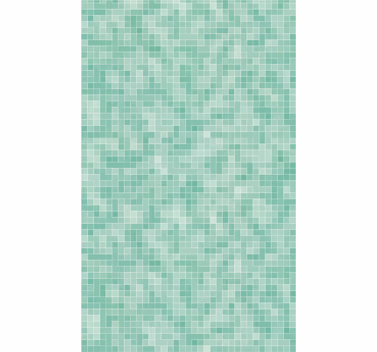 Tile effect wallpaper mint mosaic design - TenStickers
