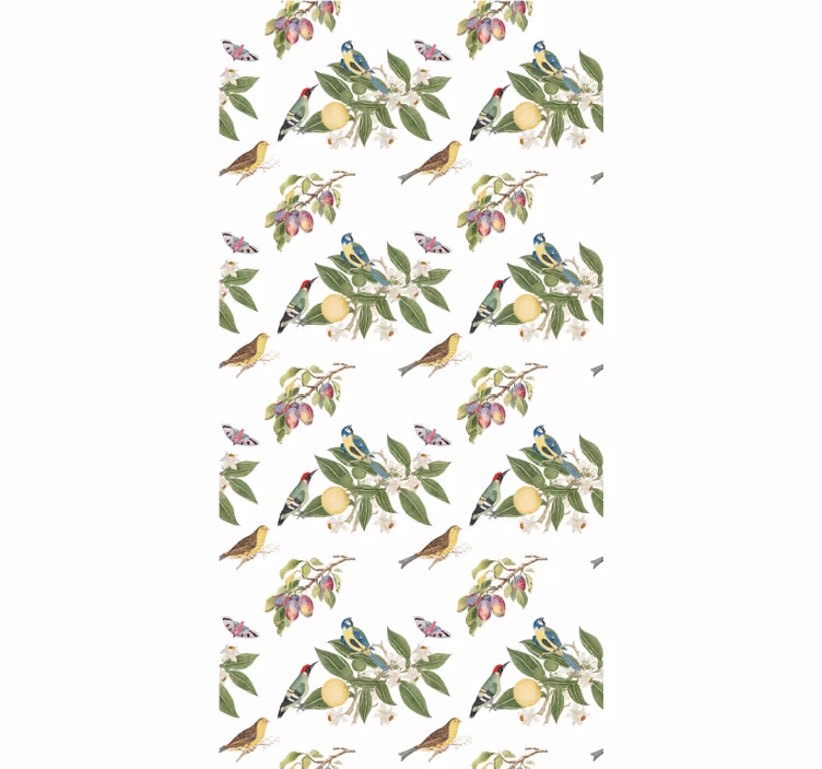 Kids wallpaper fruit thieves in nature - TenStickers