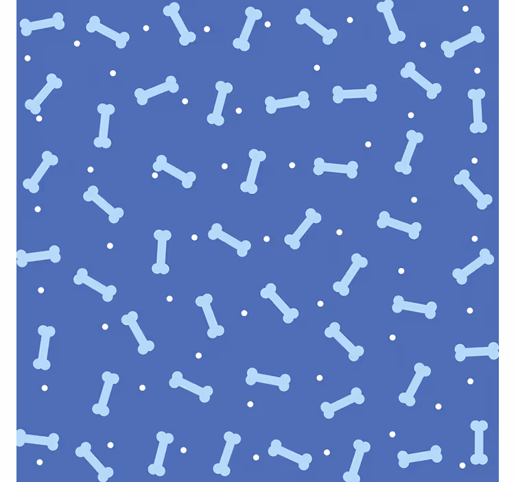 Kids wallpaper dog bone design - TenStickers