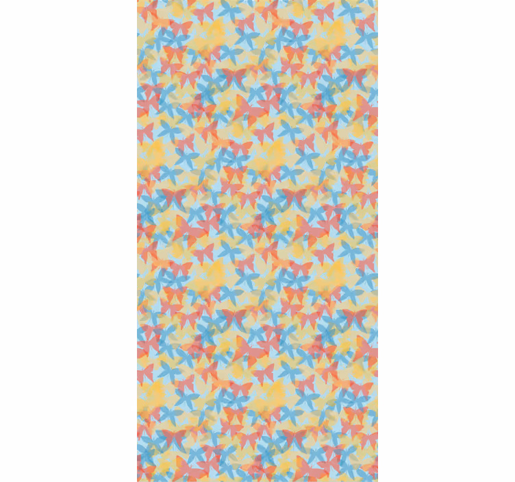 Butterfly wallpaper multicolor flying design - TenStickers