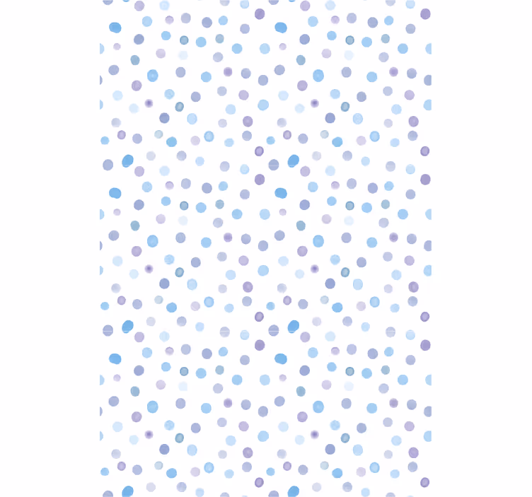 Scandinavian wallpaper colorful painted dots - TenStickers