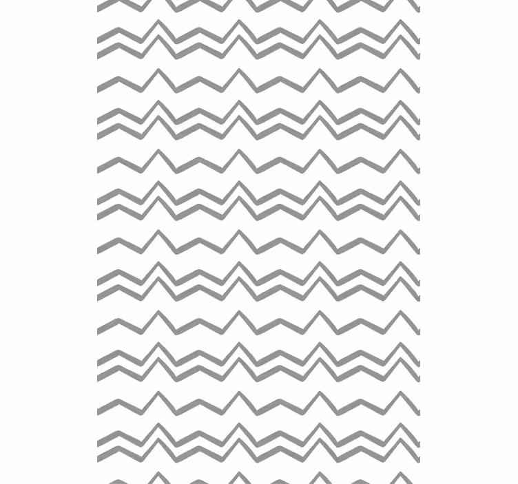 Scandinavian wallpaper irregular grey zigzag pattern - TenStickers