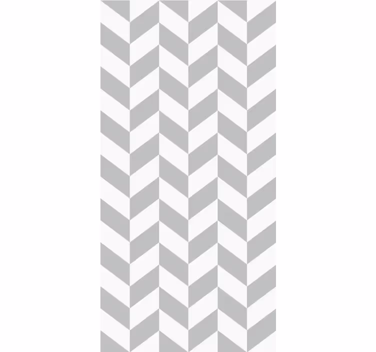 Scandinavian wallpaper white and grey herringbone - TenStickers