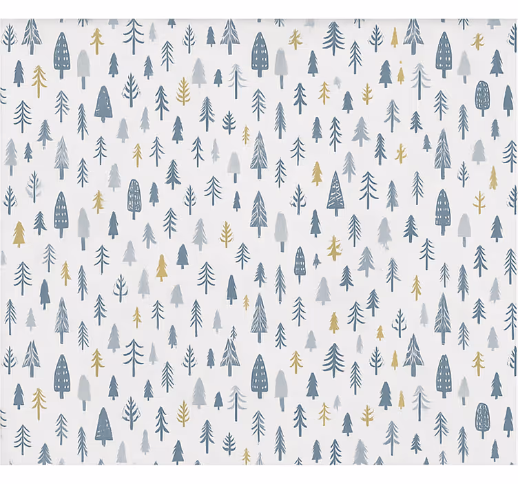 Scandinavian wallpaper nordic winter forest design - TenStickers