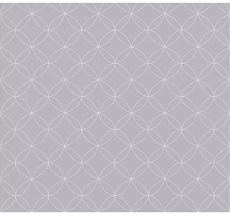 Scandinavian wallpaper grey geometric abstract florals - TenStickers