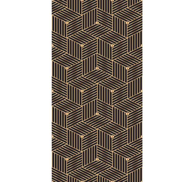 Textured wallpaper with geometric linear design - TenStickers
