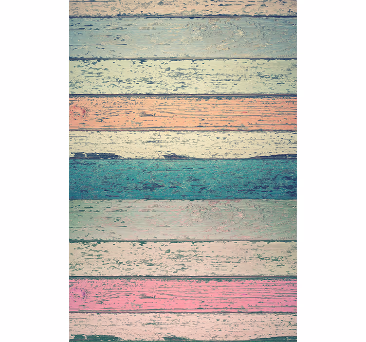 Rustic wallpaper in pale oak wood design - TenStickers