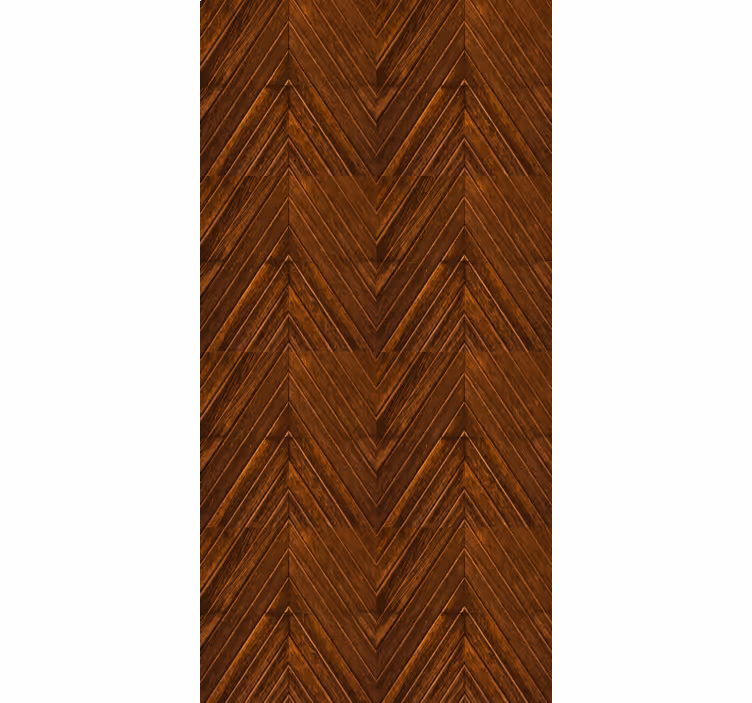 Rustic wallpaper chevron wood design - TenStickers