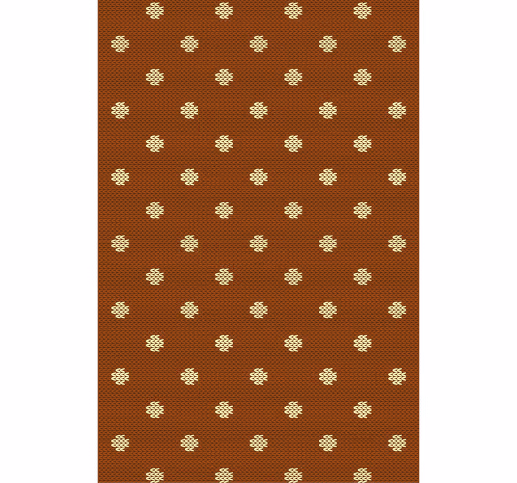 Living room wallpaper with polka dot knit design - TenStickers