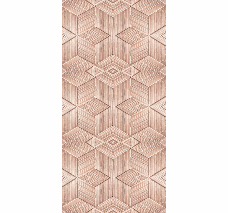 Living room wallpaper light wood texture effect - TenStickers