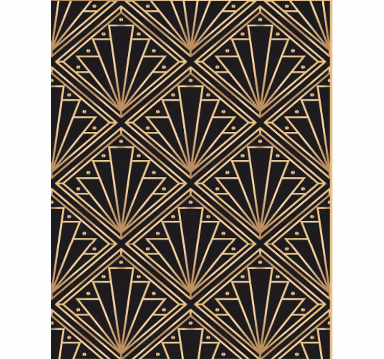 Living room wallpaper art deco design - TenStickers