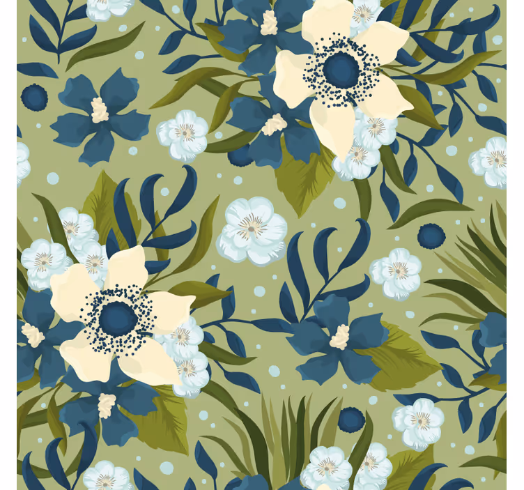 Flower wallpaper summer colorful flower design - TenStickers