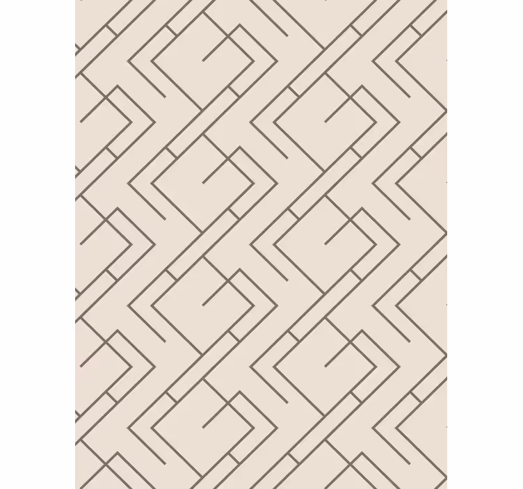 Geometric wallpaper stylish linear design - TenStickers