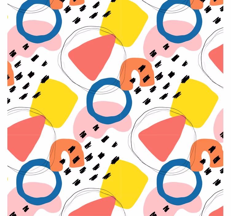 Vintage wallpaper abstract geometric design - TenStickers