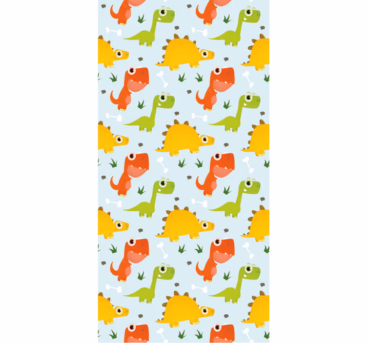 Dinosaurs wallpaper small dino print - TenStickers