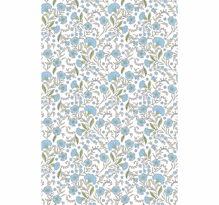 Office wallpaper flower on a white background - TenStickers