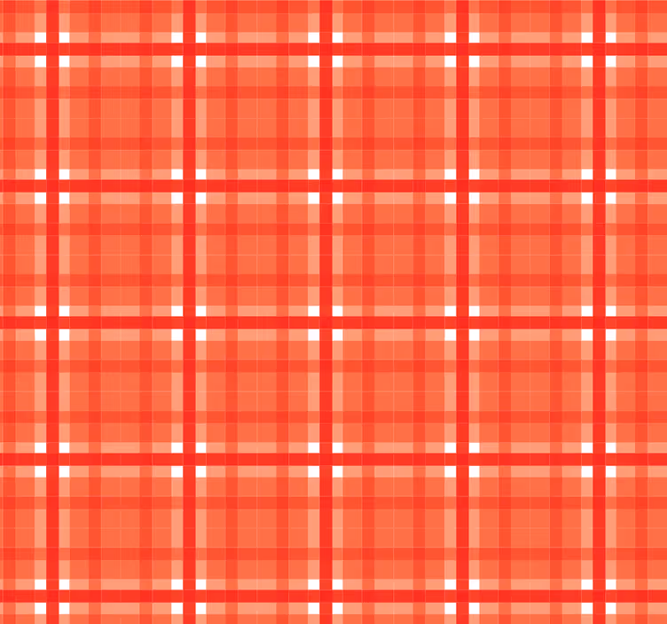 Kitchen wallpaper with red gingham pattern - TenStickers