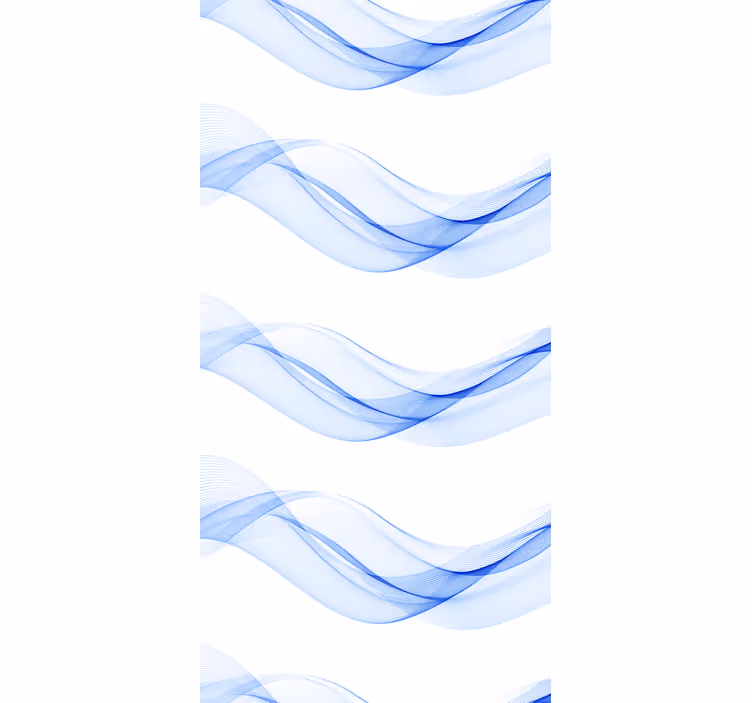 Modern wallpaper abstract blue wave design - TenStickers