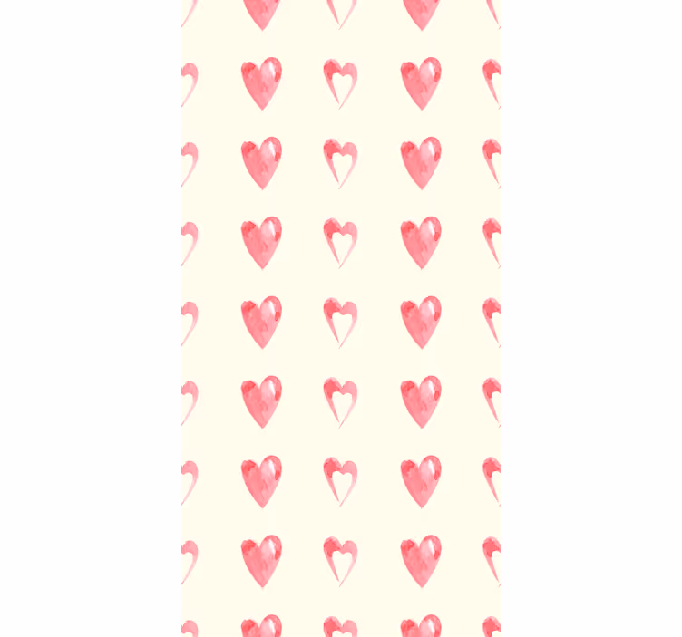 Modern wallpaper pattern-decor wasted hearts - TenStickers