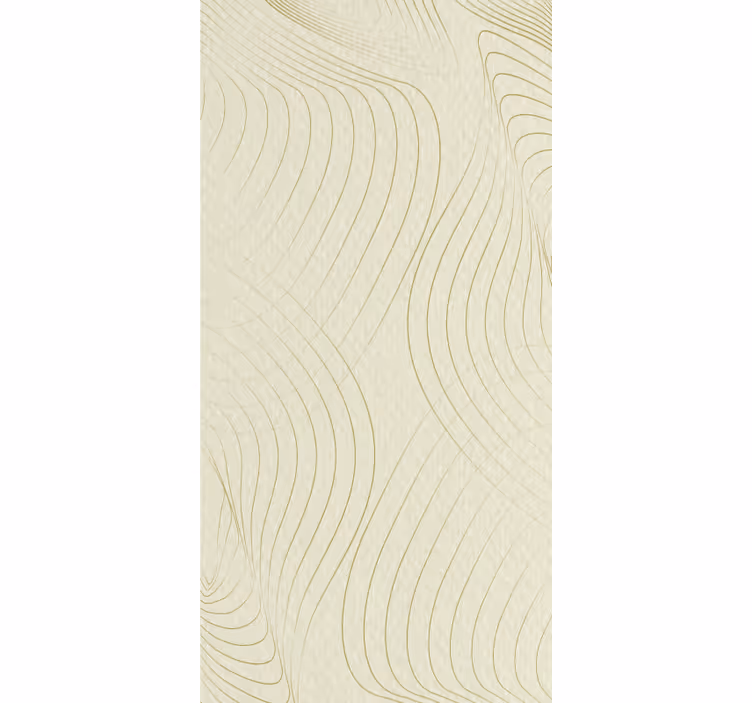 Modern wallpaper curves japandi - TenStickers