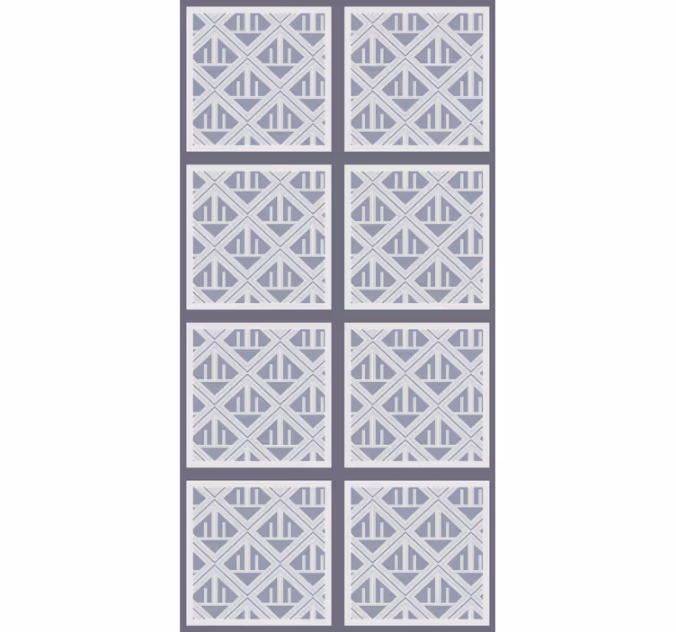 Modern wallpaper with geometric patterned sections - TenStickers