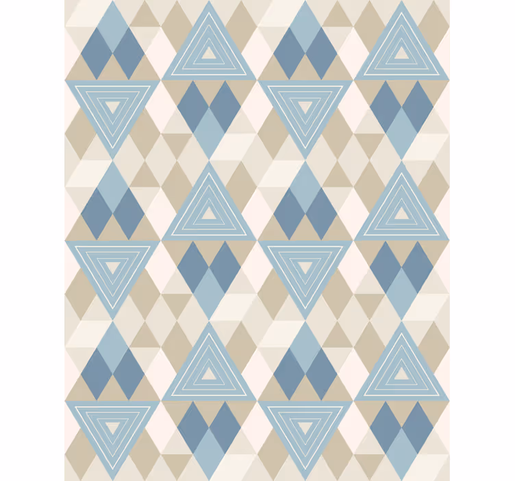 Modern wallpaper with geometric triangle design - TenStickers