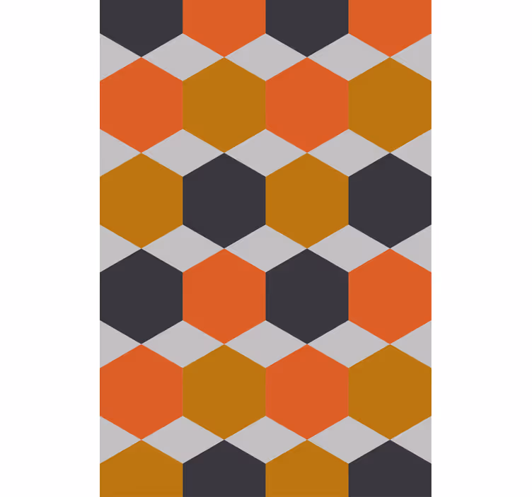 Modern wallpaper with hexagonal pattern design - TenStickers