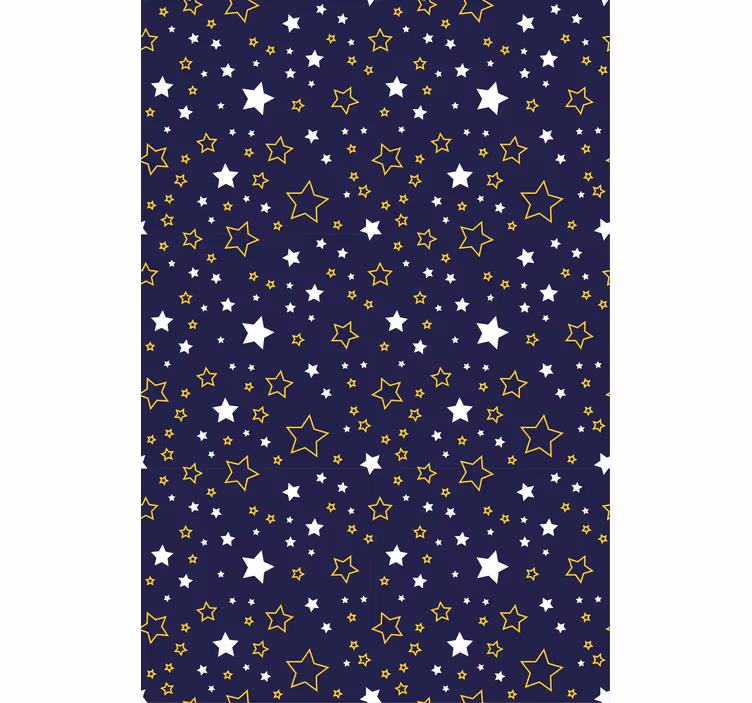 Kids wallpaper starry night design - TenStickers