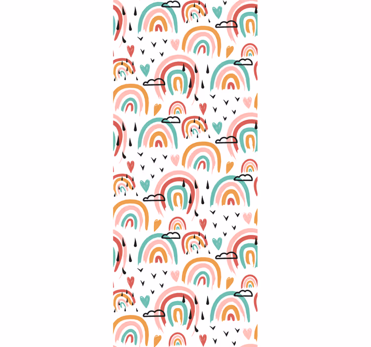 Kids wallpaper vibrant rainbow design - TenStickers