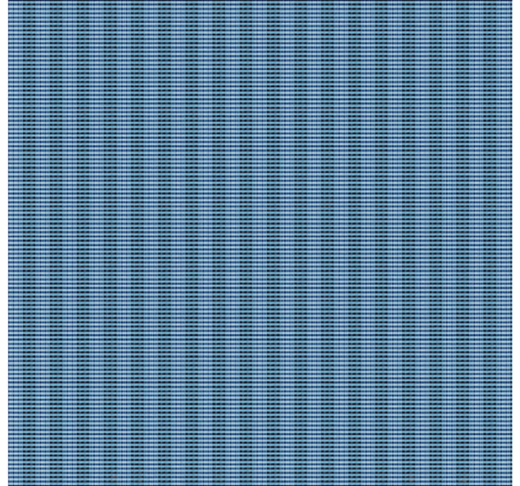 Dining room wallpaper in blue woven plaid effect - TenStickers