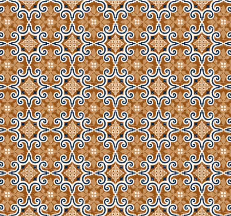 Kitchen wallpaper cement style tiles - TenStickers
