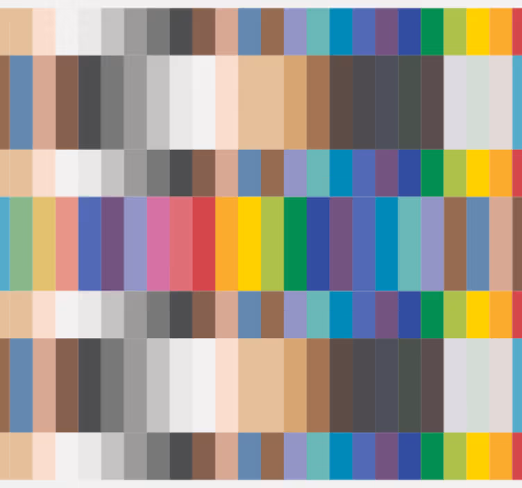 Kitchen wallpaper multicolour small squares design - TenStickers
