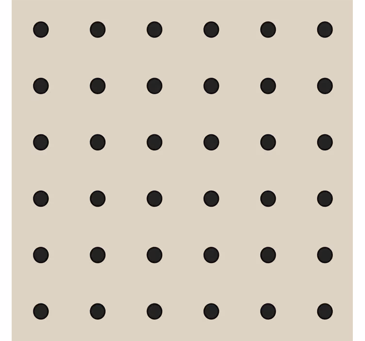 Kitchen wallpaper in beige polka dot pattern - TenStickers