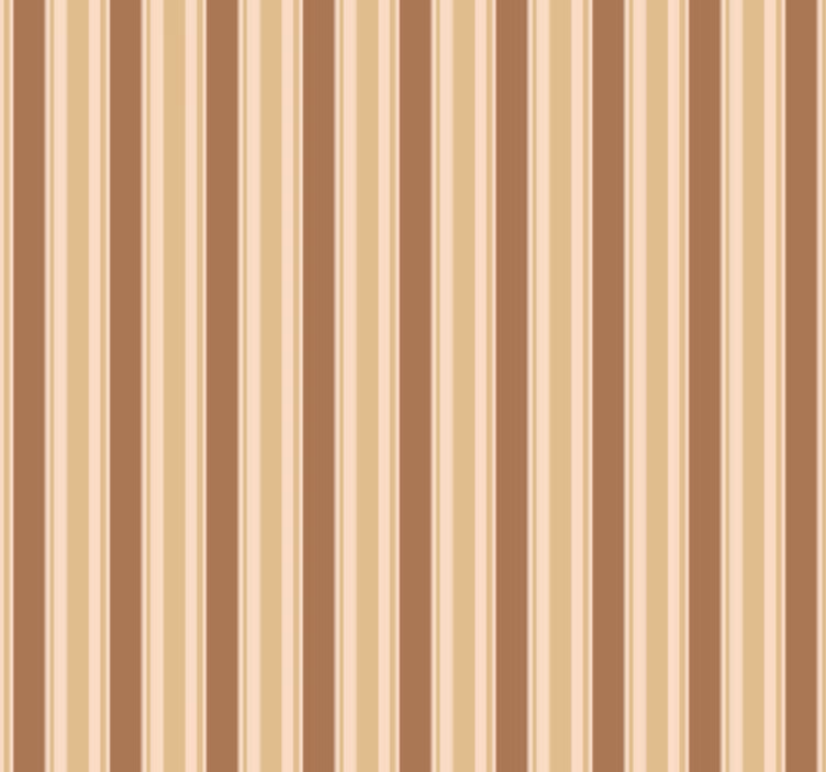 Living room wallpaper in brown striped pattern - TenStickers