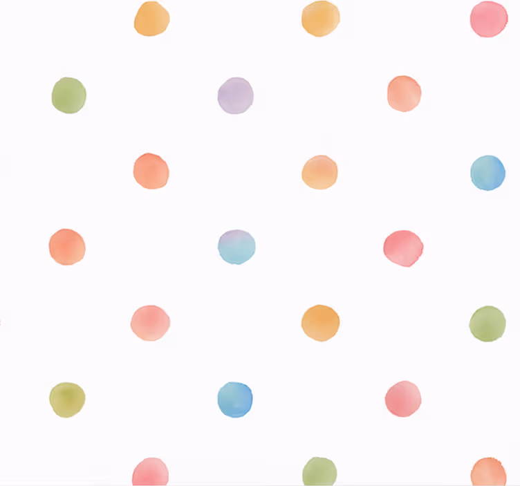 Master bedroom wallpaper watercolor polka dots - TenStickers