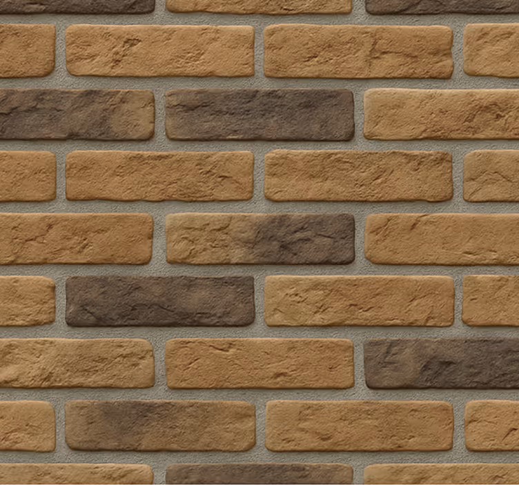 Living room wallpaper factory brick design - TenStickers