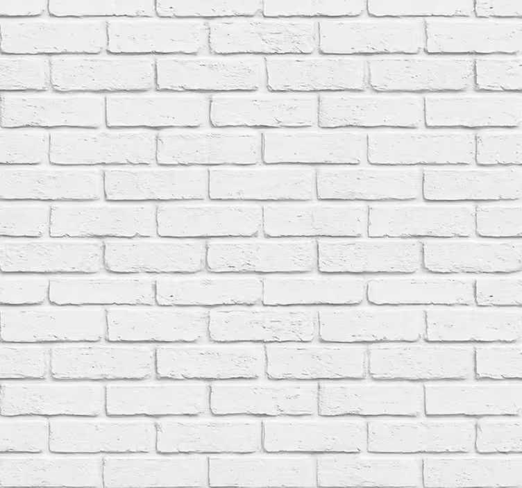 Living room wallpaper white stone finish - TenStickers
