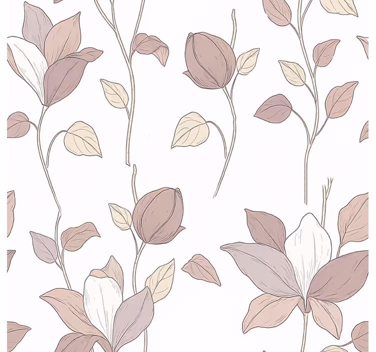 Pink floral master bedroom wallpaper - TenStickers