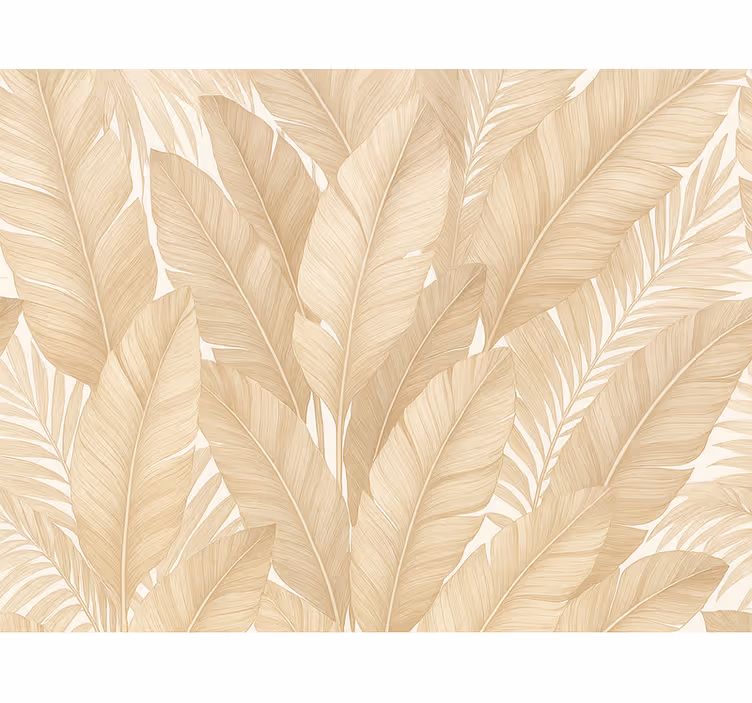 Soft botanical master bedroom wallpaper - TenStickers
