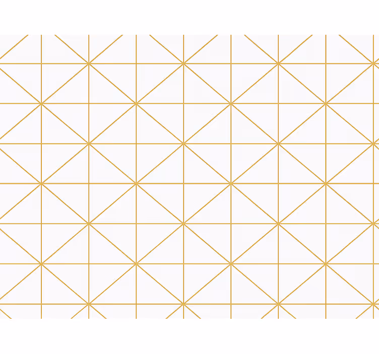 Master bedroom wallpaper gold geometric design - TenStickers