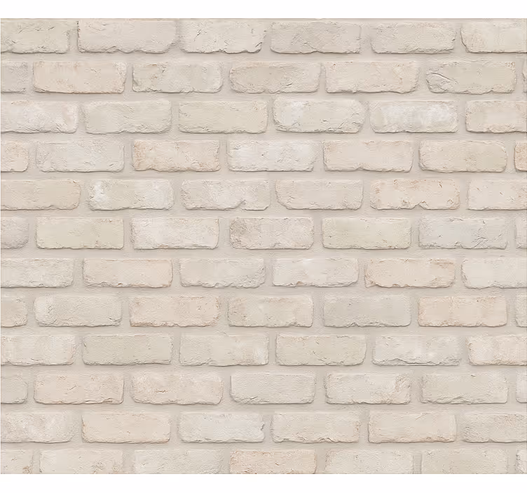 Living room wallpaper old bright bricks - TenStickers