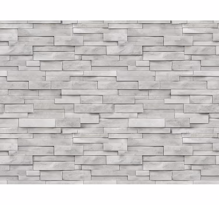 Stone effect wallpaper grey slate ledge stone - TenStickers