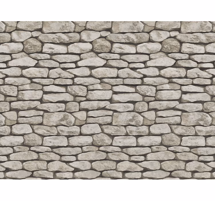 Living room wallpaper 3d stone effect design - TenStickers