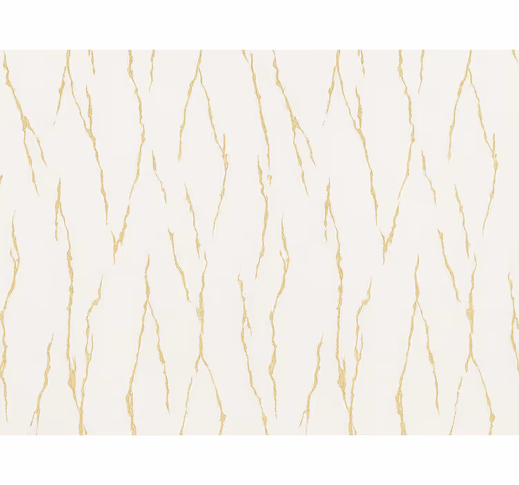 Master bedroom wallpaper white marble with gold - TenStickers